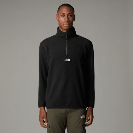 The North Face Glacier-fleece Met Kwartrits Voor Heren Tnf Black-npf male