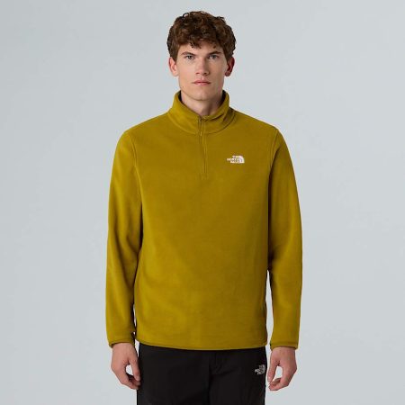 The North Face Glacier-fleece Met Kwartrits Voor Heren Deep Dijon male