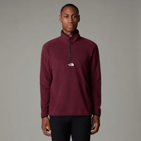 The North Face Glacier-fleece Met Kwartrits Voor Heren Alpine Plum male