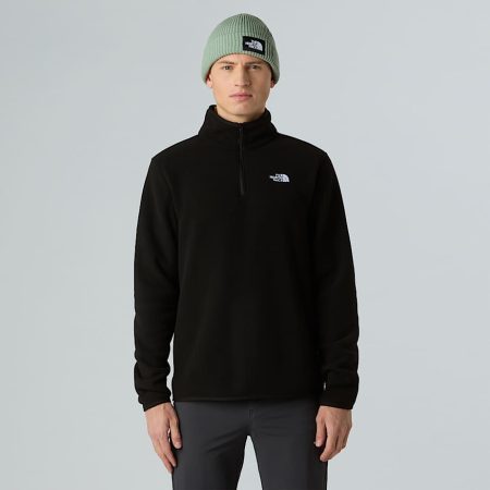The North Face Glacier-fleece Met Kwartrits Voor Heren Tnf Black male