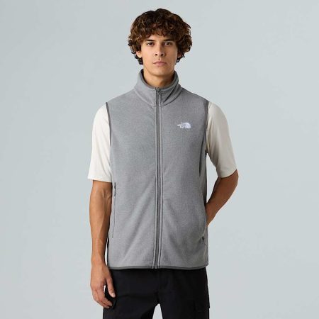 The North Face Glacier-fleecebodywarmer Voor Heren Tnf Mid Grey Heather male