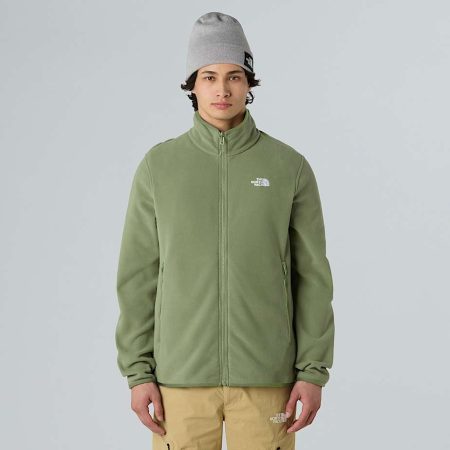 The North Face Glacier-fleece Met Volledige Rits Voor Heren Bark Mist male