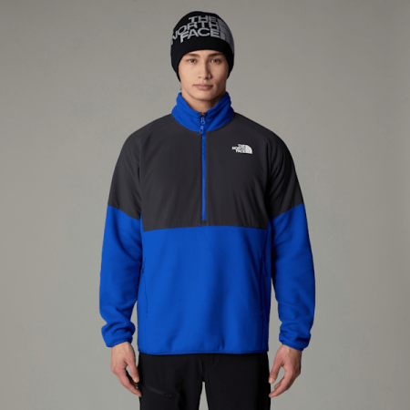 The North Face Zware Glacier-fleece Met Halve Rits Voor Heren Tnf Blue-asphalt Grey male