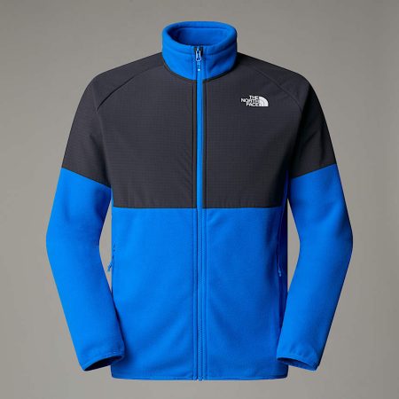 The North Face Zware Glacier-fleece Met Volledige Rits Voor Heren Hero Blue-asphalt Grey-tnf Black male