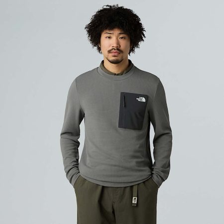 The North Face Kecha-sweatshirt Voor Heren Smoked Pearl-asphalt Grey male