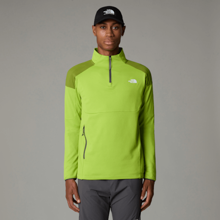 The North Face Kikash-sweatshirt Met Kwartrits Voor Heren Meadow Grass male