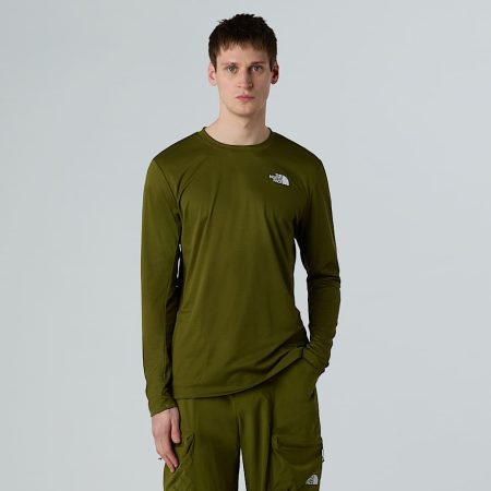 The North Face Lightrange™-t-shirt Met Lange Mouwen Voor Heren Forest Olive male