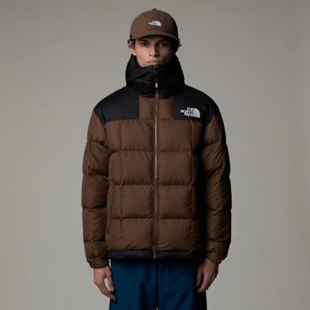 The North Face Lhotse-donsjas Met Capuchon Voor Heren Smokey Brown male