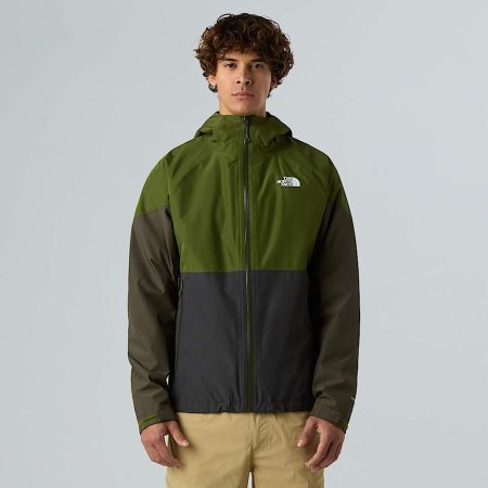 The North Face Lightning Zip-in-compatibel Jas Voor Heren Asphalt Grey-woodland Green-new Taupe Green male