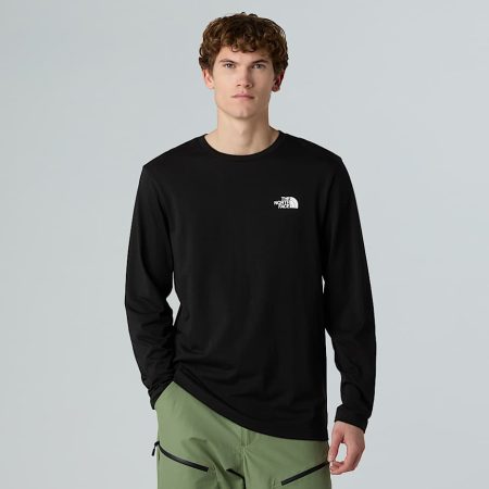 The North Face Simple Dome-t-shirt Met Lange Mouwen Voor Heren Tnf Black male