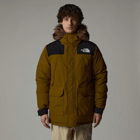 The North Face Mcmurdo-parka Voor Heren Moss Green-tnf Black male