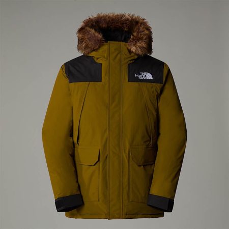 The North Face Mcmurdo-parka Voor Heren Moss Green-tnf Black male
