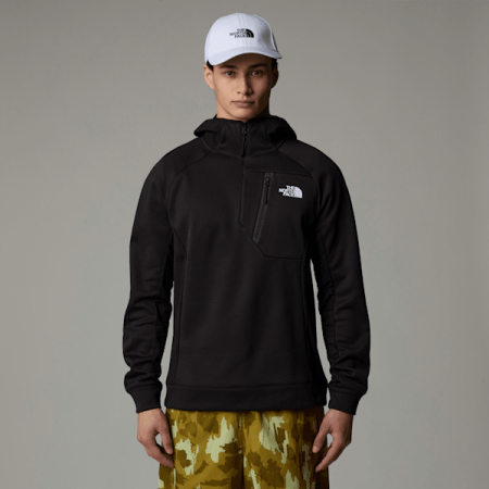 The North Face Mountain Athletics-fleecetrui Met Capuchon En Kwartrits Voor Heren Tnf Black male