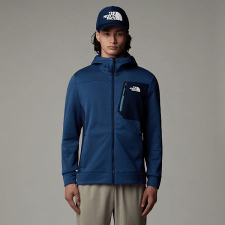 The North Face Mountain Athletics-fleece Met Volledige Rits Voor Heren Shady Blue-summit Navy male