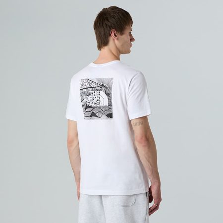 The North Face Nse Box Celebration-t-shirt Voor Heren Tnf White male