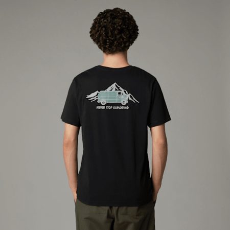 The North Face Outdoor-t-shirt Met Print Voor Heren Tnf Black male