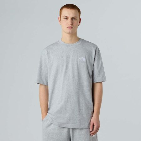 The North Face Oversized Essential T-shirt Voor Heren Tnf Light Grey Heather male