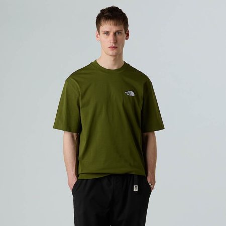 The North Face Oversized Essential T-shirt Voor Heren Woodland Green male