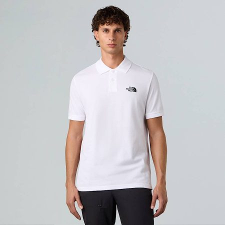The North Face Piquet-poloshirt Voor Heren Tnf White male