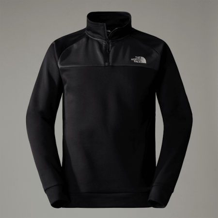 The North Face Reaxion-fleece Met Kwartrits Voor Heren Tnf Black-asphalt Grey-npf male