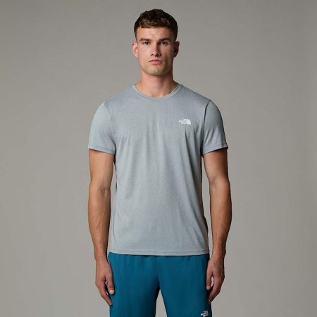 The North Face Reaxion Amp-t-shirt Voor Heren Mid Grey Heather male