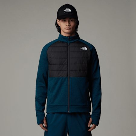 The North Face Reaxion Hybrid-jas Voor Heren Midnight Petrol Dark Heather-asphalt Grey male