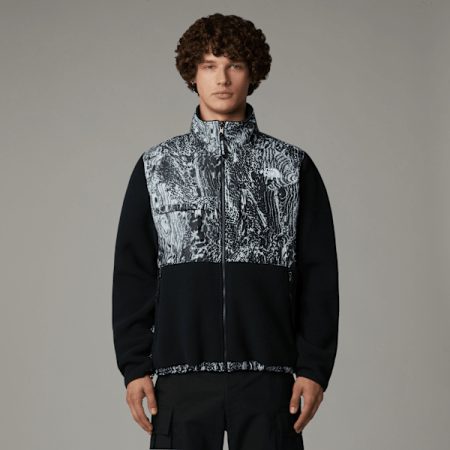 The North Face Retro Denali-jas Voor Heren Tnf Black-tnf Black Wood Snake Print male