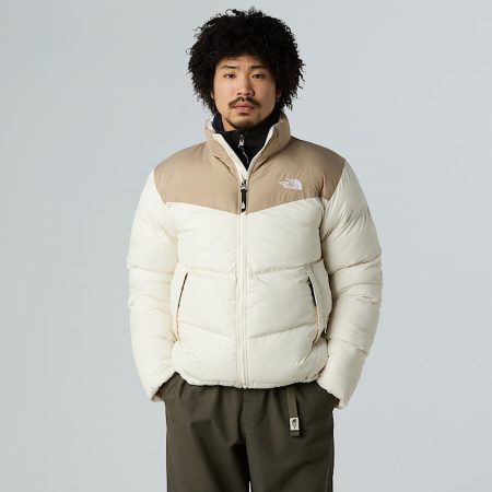 The North Face Saikuru-jas Voor Heren Mushroom Grey-white Dune male