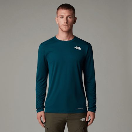 The North Face Shadow-t-shirt Met Lange Mouwen Voor Heren Midnight Petrol male