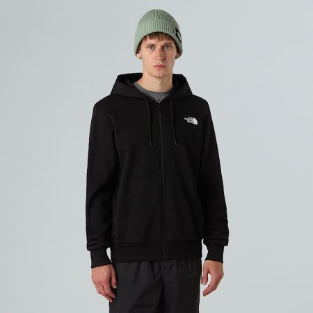 The North Face Simple Dome-hoodie Met Volledige Rits Voor Heren Tnf Black male