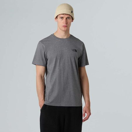 The North Face Simple Dome T-shirt Voor Heren Tnf Medium Grey Heather male