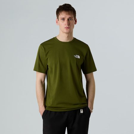 The North Face Simple Dome T-shirt Voor Heren Woodland Green male