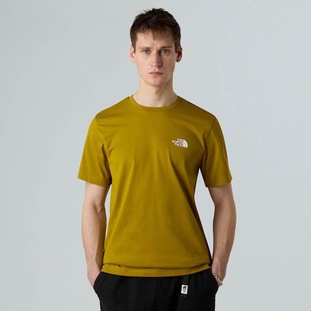 The North Face Simple Dome T-shirt Voor Heren Deep Dijon male