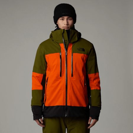 The North Face Snowsquall-jas Voor Heren Tnf Orange-forest Olive male