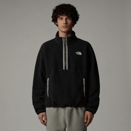 The North Face Tnf Fleeski-fleece Met Kwartrits Voor Heren Tnf Black male