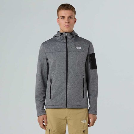 The North Face Tech Emilio-fleecejas Voor Heren Tnf Black Heather-tnf Black Light Heather male