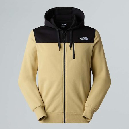 The North Face Tech New Peak-hoodie Voor Heren Khaki Stone-tnf Black male
