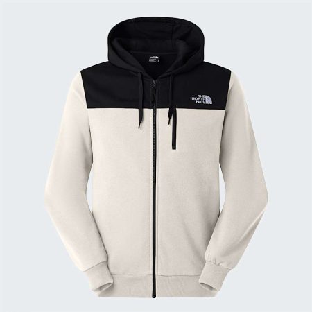 The North Face Tech New Peak-hoodie Voor Heren White Dune-tnf Black male