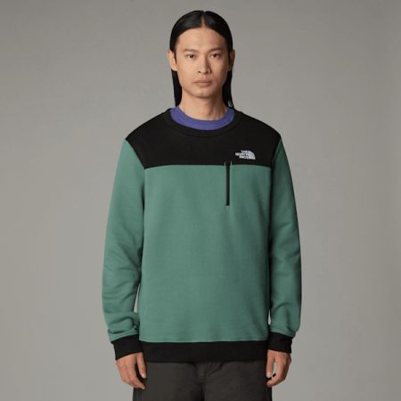 The North Face Tech New Peak-sweater Voor Heren Dark Sage-tnf Black male