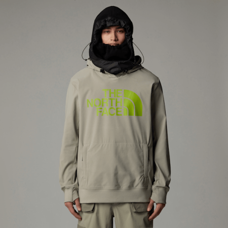 The North Face Tekno Logo-hoodie Voor Heren Clay Grey male