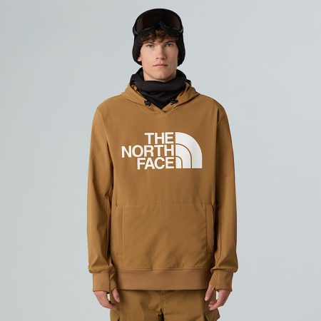 The North Face Tekno Logo-hoodie Voor Heren Utility Brown male