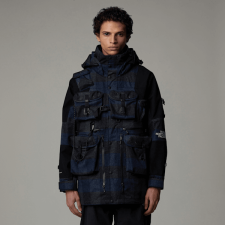 The North Face Hardshell-jas Met Woluitstraling Voor Heren Summit Navy Plaid male