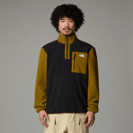 The North Face Yumiori-fleecejas Met Kwartrits Voor Heren Tnf Black-moss Green-tnf Black male