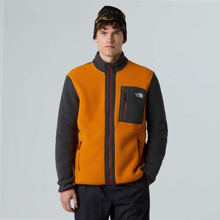 The North Face Yumiori-fleecejas Met Volledige Rits Voor Heren Agate Orange-asphalt Grey-sumac male