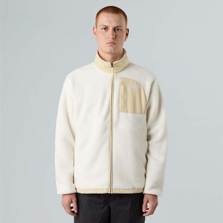 The North Face Yumiori Off-peak-fleecejas Met Volledige Rits Voor Heren White Dune-gravel male