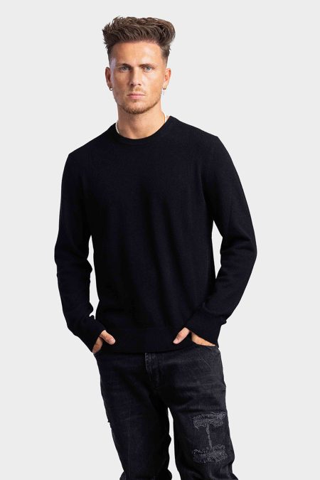 Michael Kors Cashmere Sweater Heren Zwart - Maat L - Kleur: Zwart | Soccerfanshop