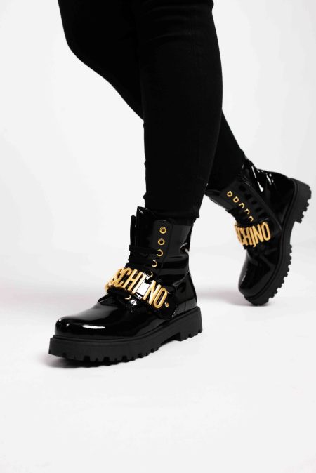 Moschino Laarzen 76049 Dames/Kids Zwart/Goud - Maat 38 - Kleur: GoudZwart | Soccerfanshop