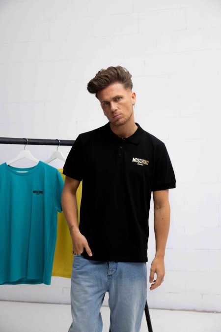 Moschino Swim Polo Heren Zwart - Maat XL - Kleur: Zwart | Soccerfanshop