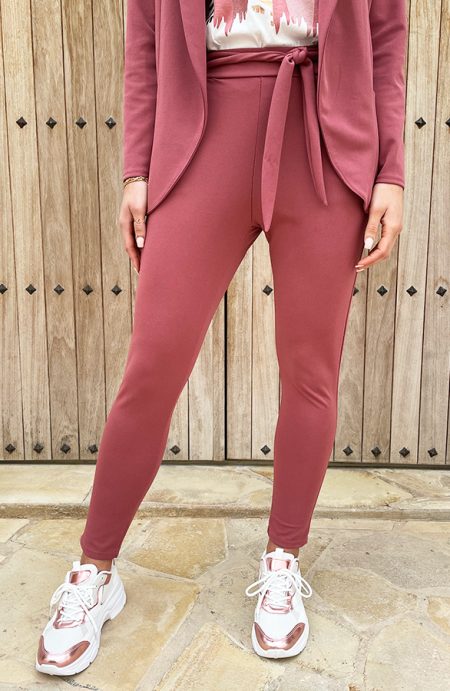 Strik Broek Basic Dust Roze