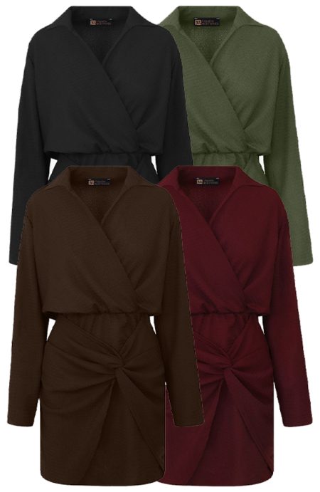 Musthave Deal Draped Stretch Dresses